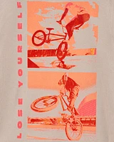 Kid BMX Bike Thermal Graphic Tee