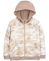 Camo Zip-Up Hoodie