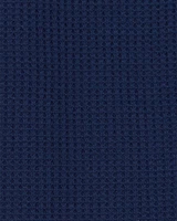 Toddler Boy Solid Loose Fit Waffle Knit 2-Piece Pyjamas - Navy