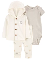 3-Piece Elephant Little Jacket Set