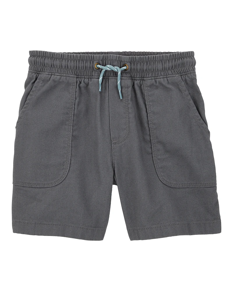 Kid Pull-On Twill Shorts