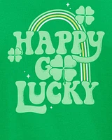 Kid Lucky St. Patrick's Day Cotton Blend Graphic Tee