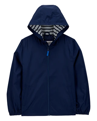 Solid Windbreaker Jacket