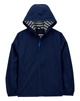 Solid Windbreaker Jacket