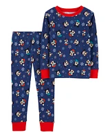 Toddler 2-Piece Christmas Mickey 100% Snug Fit Cotton Pyjamas