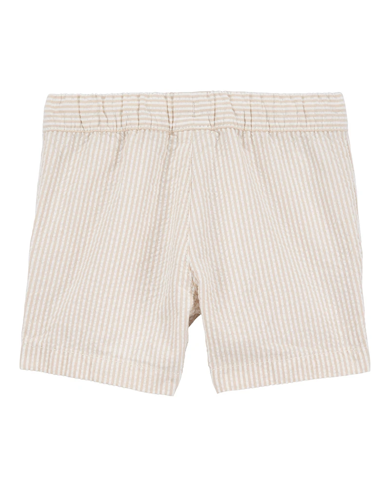 Toddler Pull-On Drawstring Shorts - Khaki