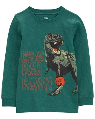 Kid Dinosaur Halloween Graphic Tee