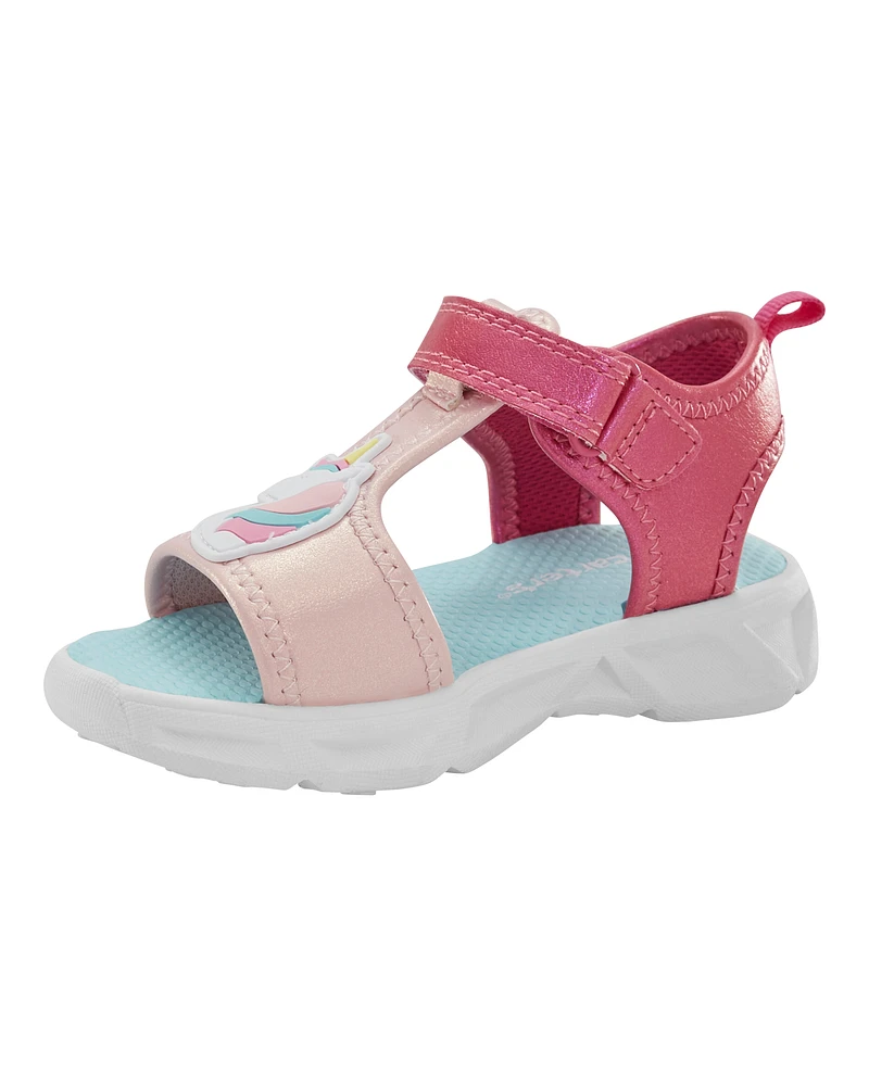 Toddler Unicorn Rainbow Light Up Sandals