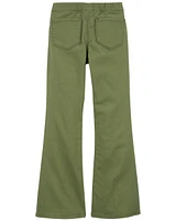 Flare Pull-On Twill Pants