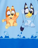 Toddler 2-Piece Bluey Rashguard & Swim Trunk Set