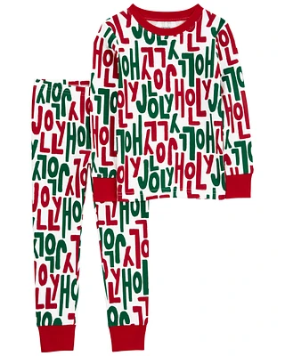 2-Piece Holly Jolly 100% Snug Fit Cotton Pyjamas