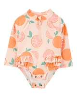 Baby 1-Piece Orange Slice Rashguard