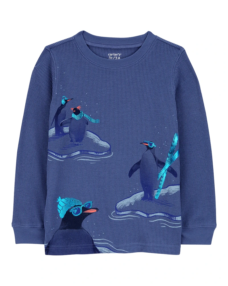 Baby Penguin Thermal Graphic Tee