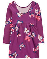 Kid Butterfly Jersey Dress