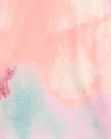 Kid Tie-Dye Pull-On Golf Skort - Pink/Blue