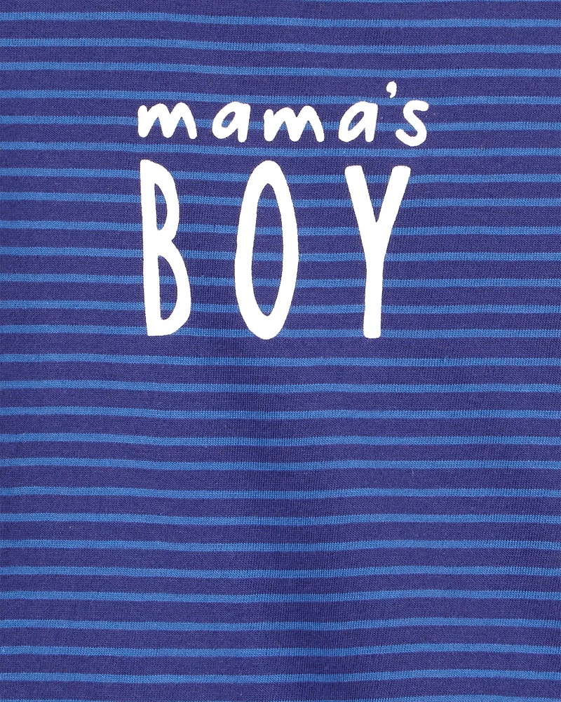 Baby Mama's Boy Striped Collectible Bodysuit