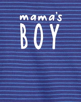 Baby Mama's Boy Striped Collectible Bodysuit