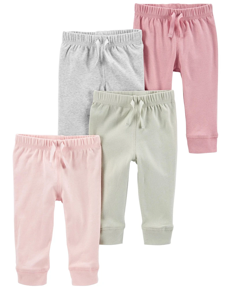 Baby 4-Pack Cotton Pants