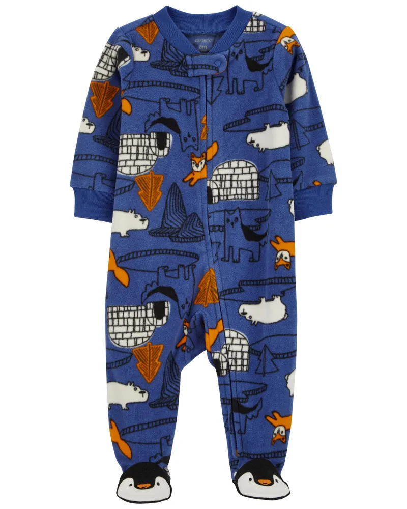 FLEECE SLEEP UNISEX SLEEP SET | BLUE PLAID