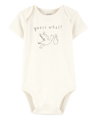 Baby Stork Announcement Bodysuit