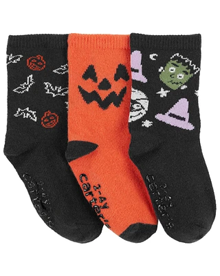 Toddler 3-Pack Halloween Socks