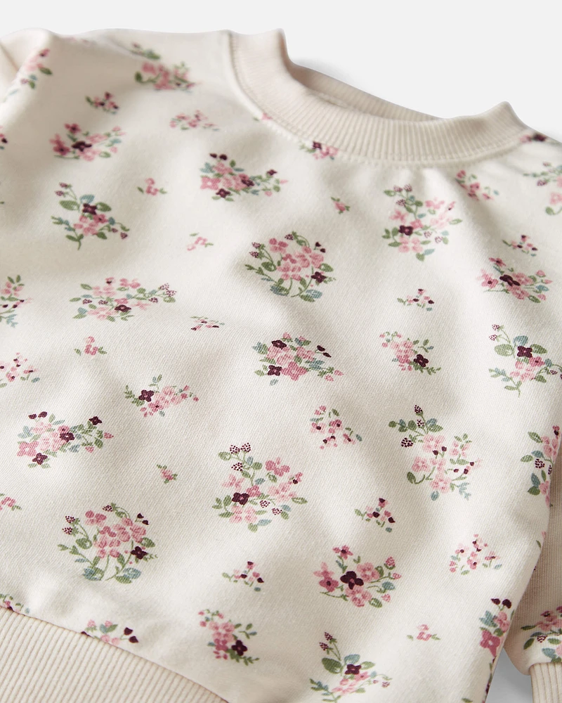 Baby Organic Cotton Pullover Wildberry Bouquet