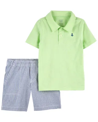 Carter's Baby Boy 2-Piece Polo & Striped Shorts