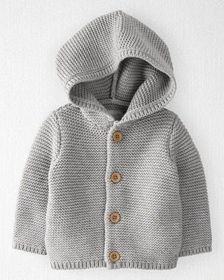 Baby Organic Seed Stitch Cardigan