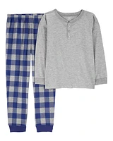 Kid 2-Piece Plaid Pyjamas