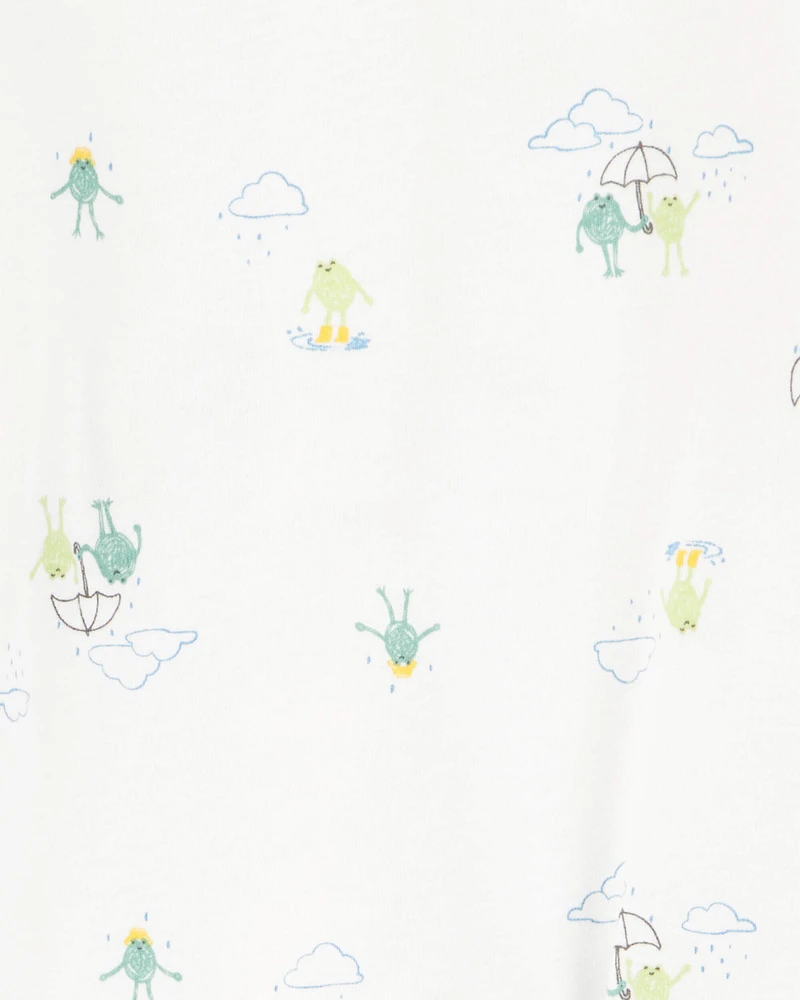 Baby 2-Pack Frog 2-Way Zip Cotton Sleeper Pyjamas