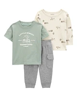 Baby 3-Piece Little Sprout Outfit Set