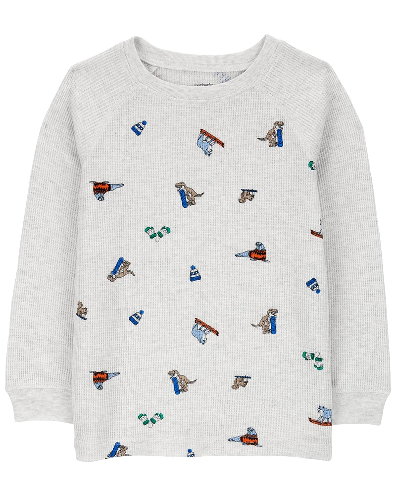 Toddler Winter Animals Thermal Graphic Tee