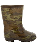 Toddler Camo Print Rain Boots