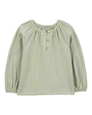 Baby Gauze Long-Sleeve Top