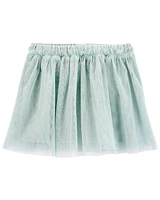 Baby Glitter Tulle Ballet Core Skort