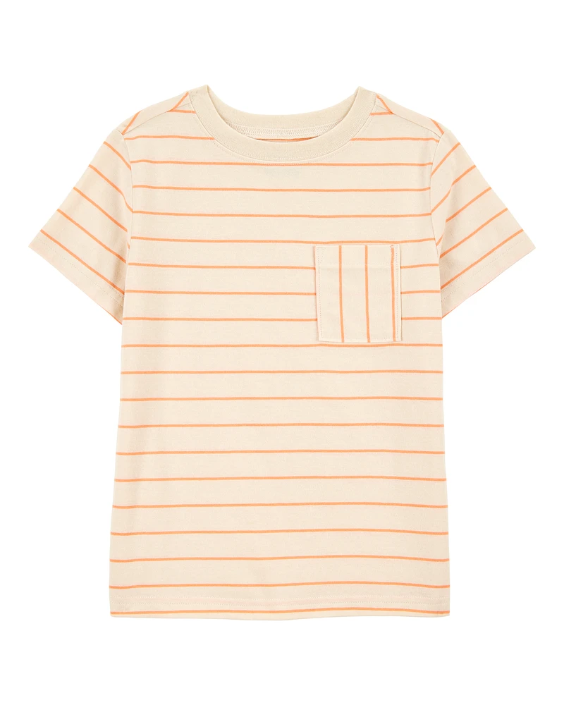 Kid Striped Knit Short-Sleeve Tee