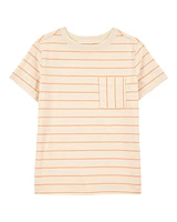 Kid Striped Knit Short-Sleeve Tee