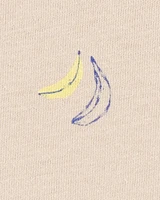 Kid Banana Print Short-Sleeve Tee - Brown