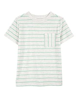 Kid Striped Short-Sleeve Pocket Tee