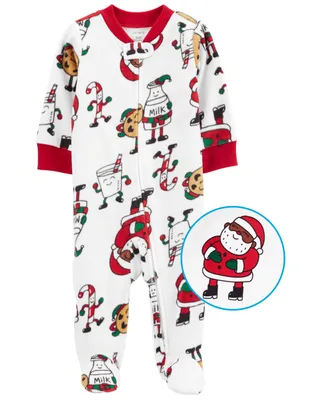 Christmas Cookies Zip-Up Fleece Sleep & Play Pyjamas
