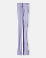 Girls Knit Flare Active Pants - Blue