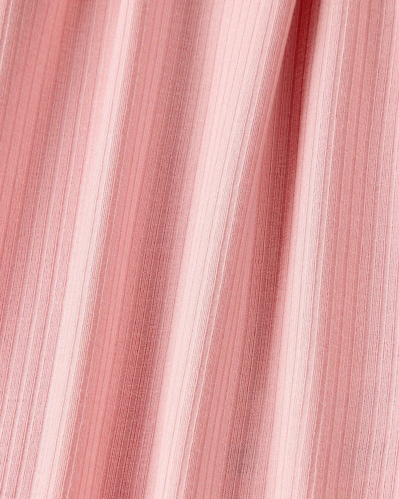 Baby Solid Bodysuit Dress - Pink