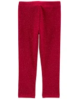 Toddler Glitter Cozy Fleece Leggings