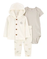 Baby 3-Piece Elephant Little Jacket Set