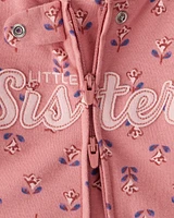 Baby Little Sister 2-Way Zip Cotton Sleeper