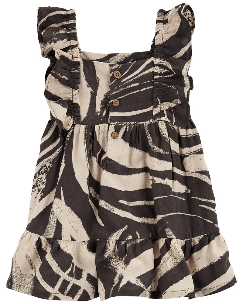 Zebra Print LENZING™ ECOVERO™ Dress