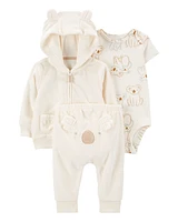 Baby 3-Piece Koala Little Jacket Set