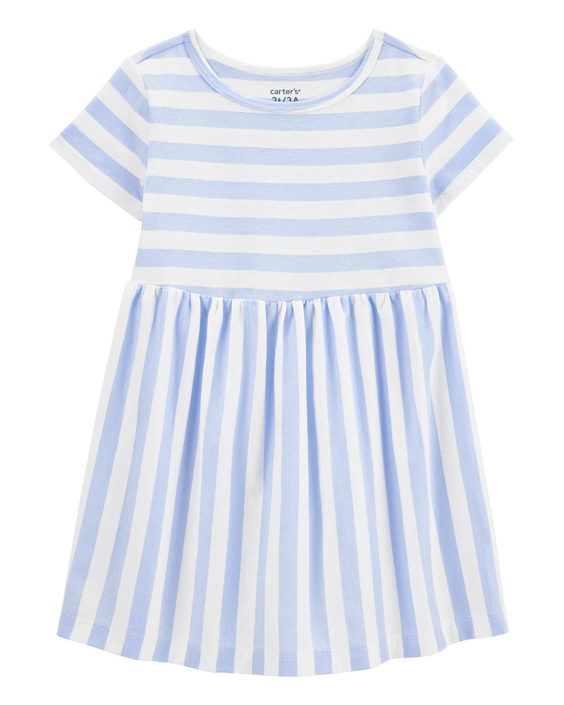 Toddler Striped Short-Sleeve Dress