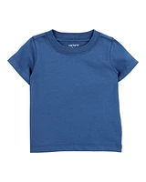 Baby 2-Piece Striped Tee & Shortall Set - Blue/White