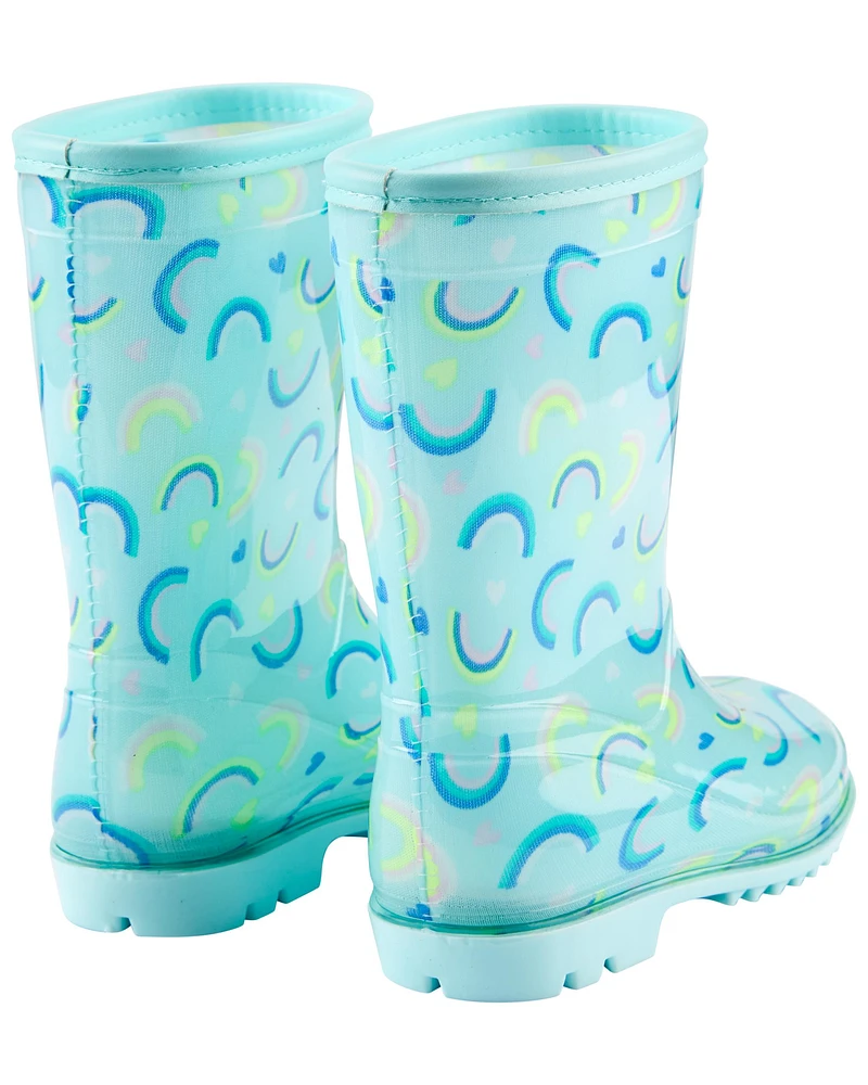 Toddler Rainbow Rain Boots